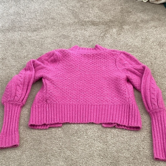 Urban Outfitters Fuchsia Cable Knit Cardigan - Picture 4 of 5